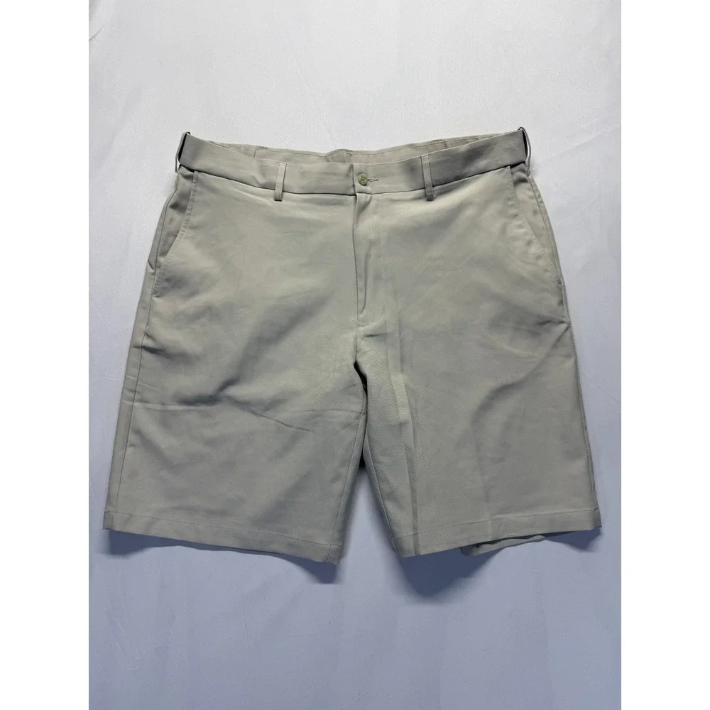 Grand Slam Expandable Waistband Performance Golf Shorts Mens 38 Gray Classic Fit